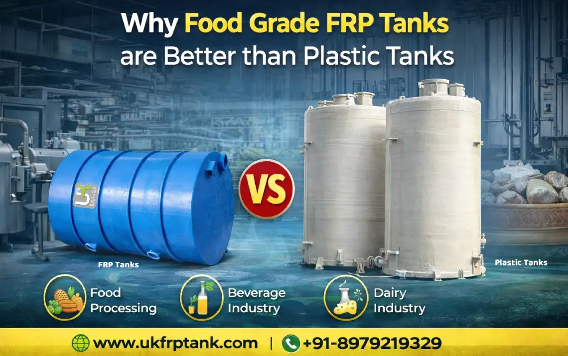 Why Food Grade FRP Tanks are Better than Plastic Tanks