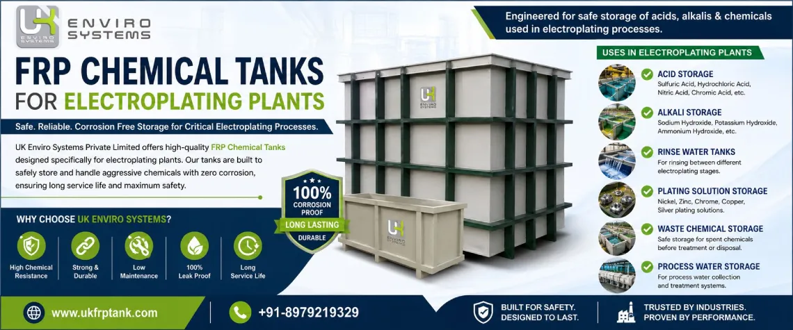FRP Chemical Tanks for Electroplating Plants: A Complete Guide